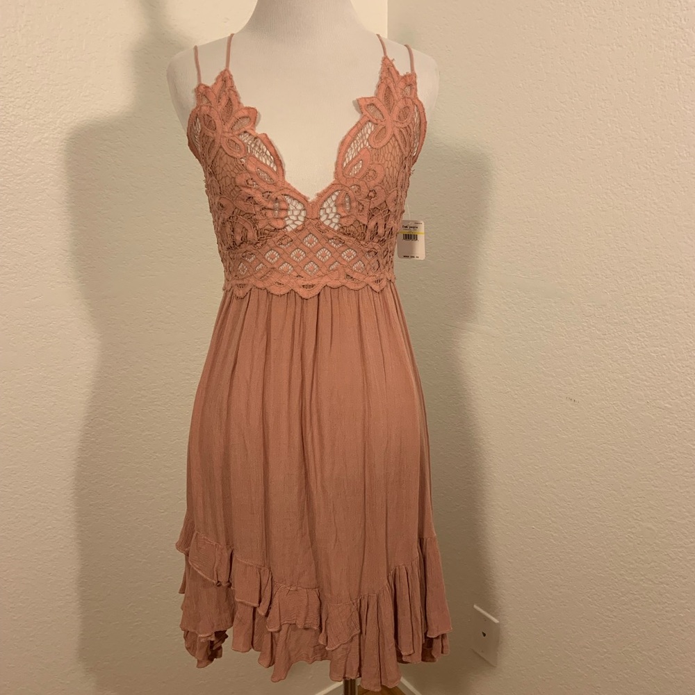 NWT Free People Mauve Adella Mini Slip - Picture 5 of 9